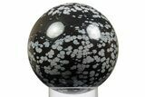 Polished Snowflake Obsidian Sphere - Utah #308269-1